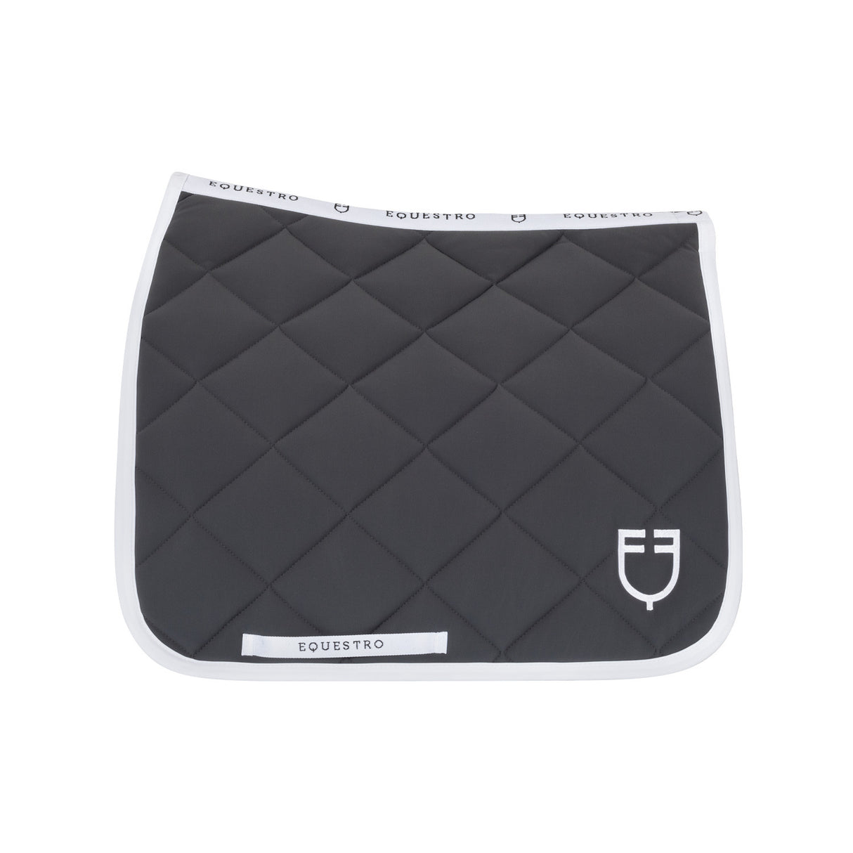Dressage saddle pad with diamond quilting