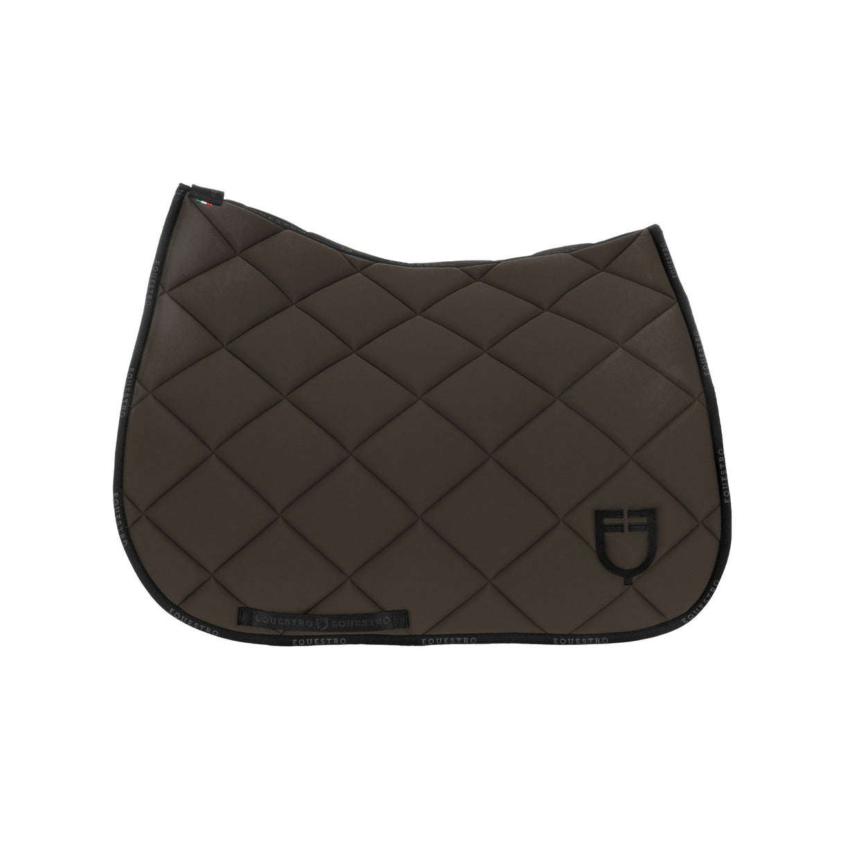 Dressage saddle pad technical fabric with logo