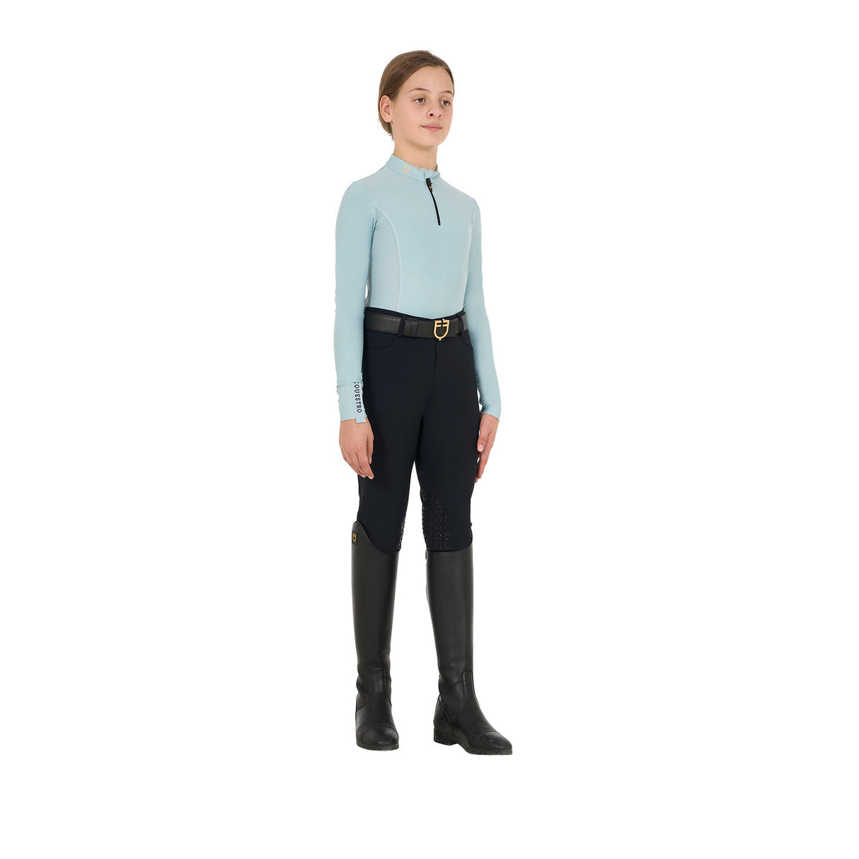 Girls' long-sleeved training base layer
