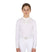 Equestro Girls' Slim Fit Competiton Polo Shirt Rhinestones #colour_white
