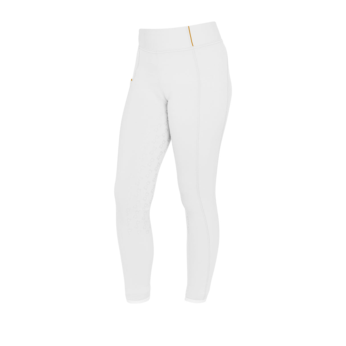 Equestro Girls' Fleece Lining Leggings #colour_white