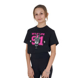 Equestro Girls' Wild Life Cotton T-Shirt With Print
