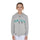 Equestro Kids' Hoodie With Zip And Sponge Lettering #colour_grey-green