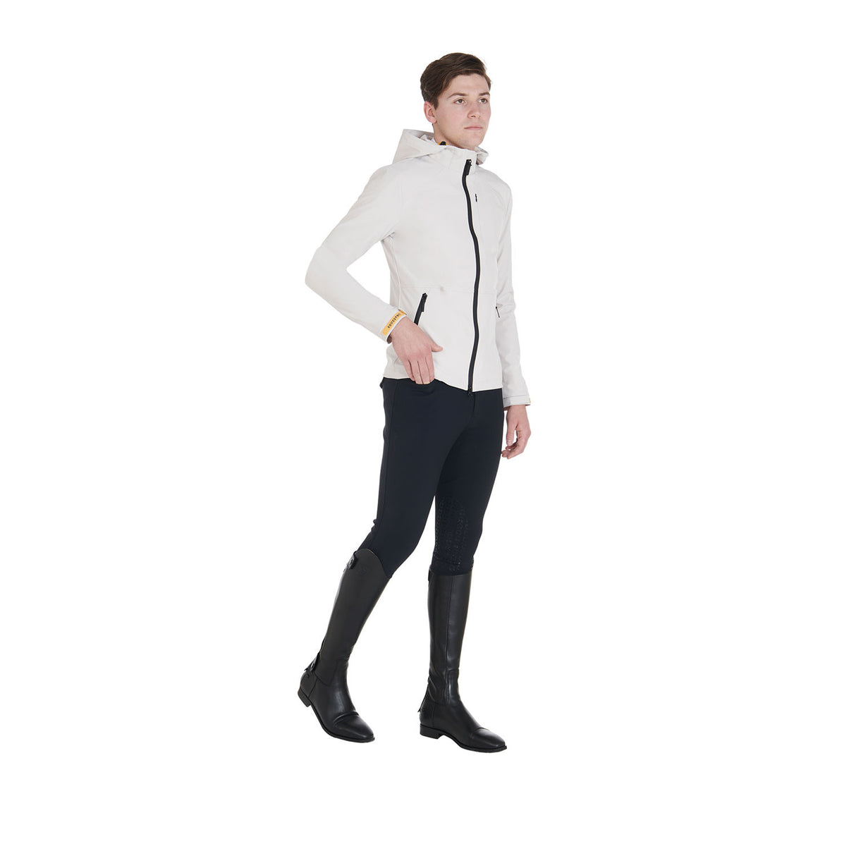 Men's jacket in breathable technical fabric