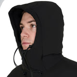 Equestro Men's Waterproof And Windproof Jacket In Nylon #colour_black
