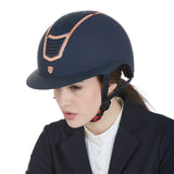 Equestro Helmet With Rhinestones And Wide Visor