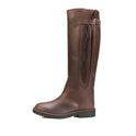 Equestro Unisex Boots With Breathable Inner Lining #colour_brown