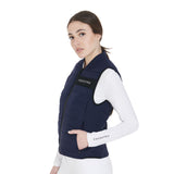 Women's vest in windproof technical fabric
