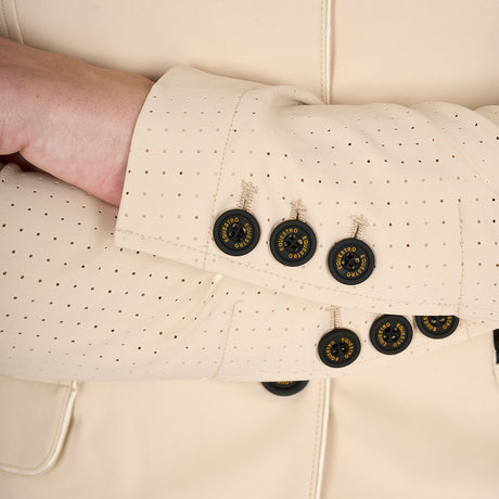 Women's competition jacket three buttons perforated fabric