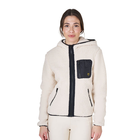 Women's sweatshirt in fleece with front pocket
