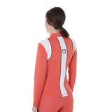 Equestro Women's Technical Sweatshirt with Perforated Inserts #colour_red