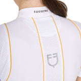 Women's slim fit competition polo shirt with buttons