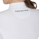 Women's slim fit buttoned competition polo shirt