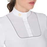Women's slim fit buttoned competition polo shirt