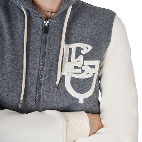 Women's EQ two tone hoodie with front zip