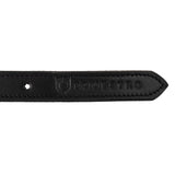 Equestro Women's Clincher Belt Snaffle Bit Buckle #colour_black-silver