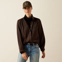 Ariat Women's Kildwick Blouse #colour_coffee-bean
