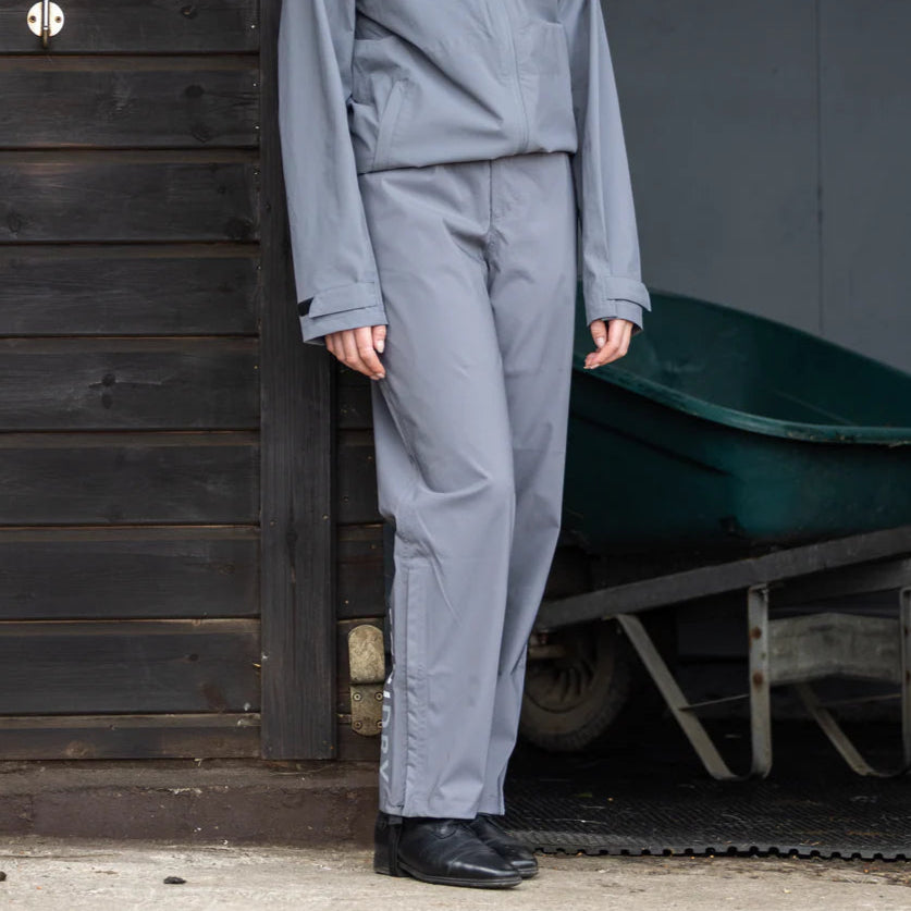 EQUIDRY Women's Unlined Waterproof Trousers #colour_grey