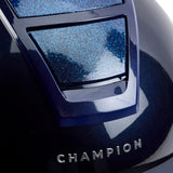 Champion Insight Glitter Round Wide Peak Riding Hat #colour_metallic-navy-sparkle-navy