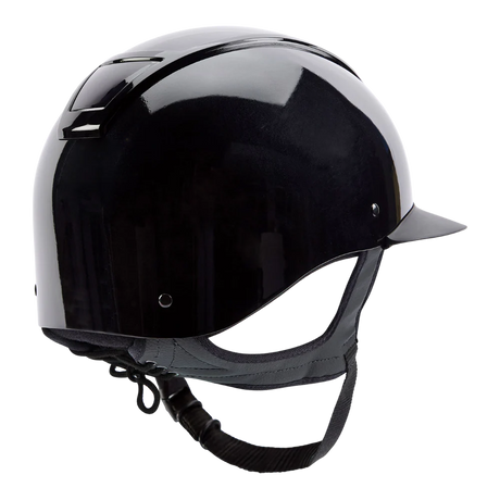 Champion Insight Oval Wide Peak Riding Hat #colour_metallic-black