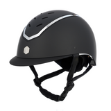 Charles Owen Matte Kylo Riding Hat #colour_black-matte-silver