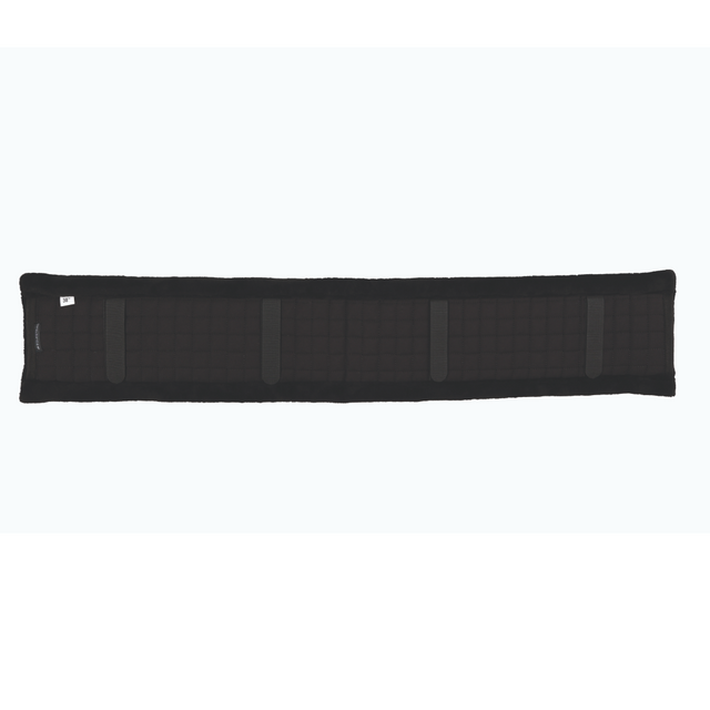 Hy Equestrian GP Fleece Girth Cover #colour_black-black