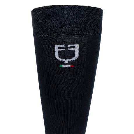 Equestro Three Pcs Set Technical Socks Equestro X Fise #colour_blue-black