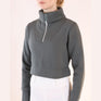 Montar MoSimone Crop Neck Zipper #colour_jade
