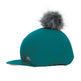 Hy Sport Active Hat Silk with Interchangeable Pom Pom #colour_alpine-green