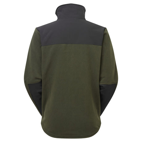 Ridgeline Men's Hybrid Fleece #colour_olive/black