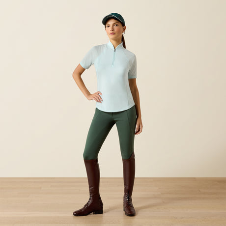 Ariat Women's Soquel 1/4 Zip Baselayer #colour_starlight-blue