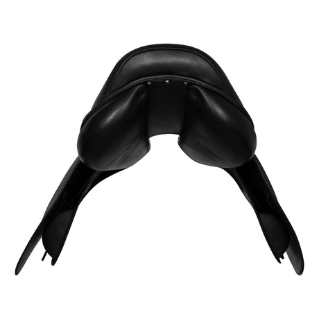 Equestro Jumping Saddle Hammered Leather #colour_black