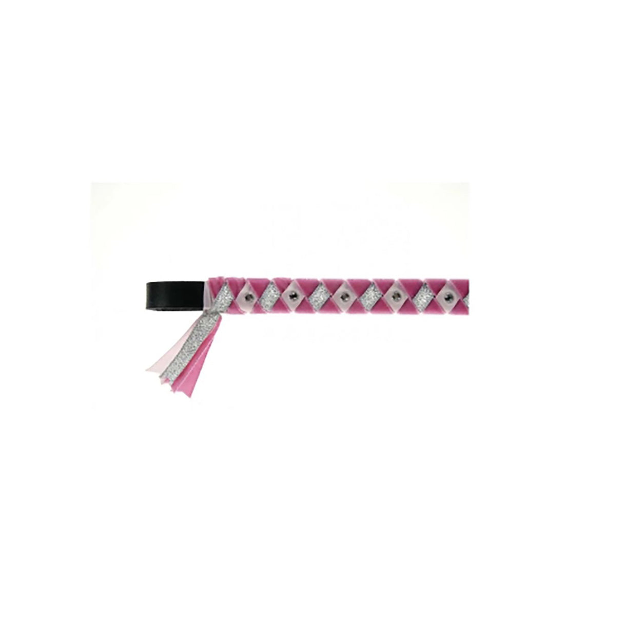 Showquest York Browband Cerise/pale Pink/silver with Crystal