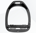 Flex-On Green Composite Inclined Ultra Grip Stirrups - Dark Grey/Black/Grey