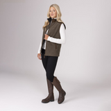 Shires Aubrion Heritage Unisex Fleece Gilet #colour_dark-olive