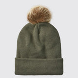 Heritage Fine Knit Bobble Hat - Moss