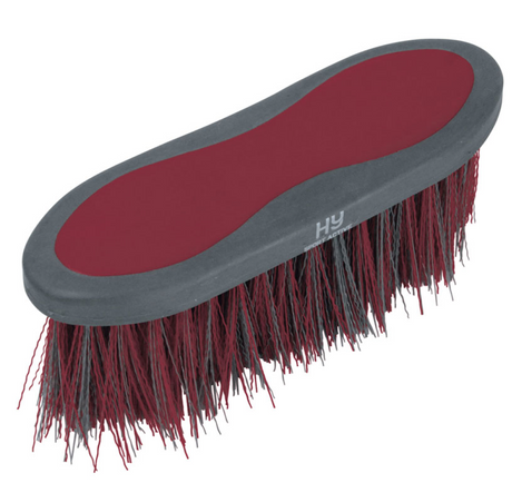 Hy Sport Active Long Bristle Dandy Brush #colour_vivid-merlot