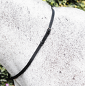Mackey Classic Leather Neck Strap #colour_black