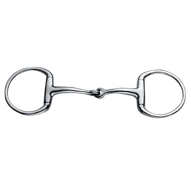 JP Korsteel Stainless Steel Jointed Eggbutt Snaffle Bit