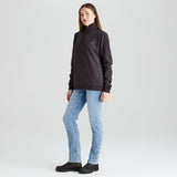 Women's Brancaster 1/4 Zip Top - Deep Bark