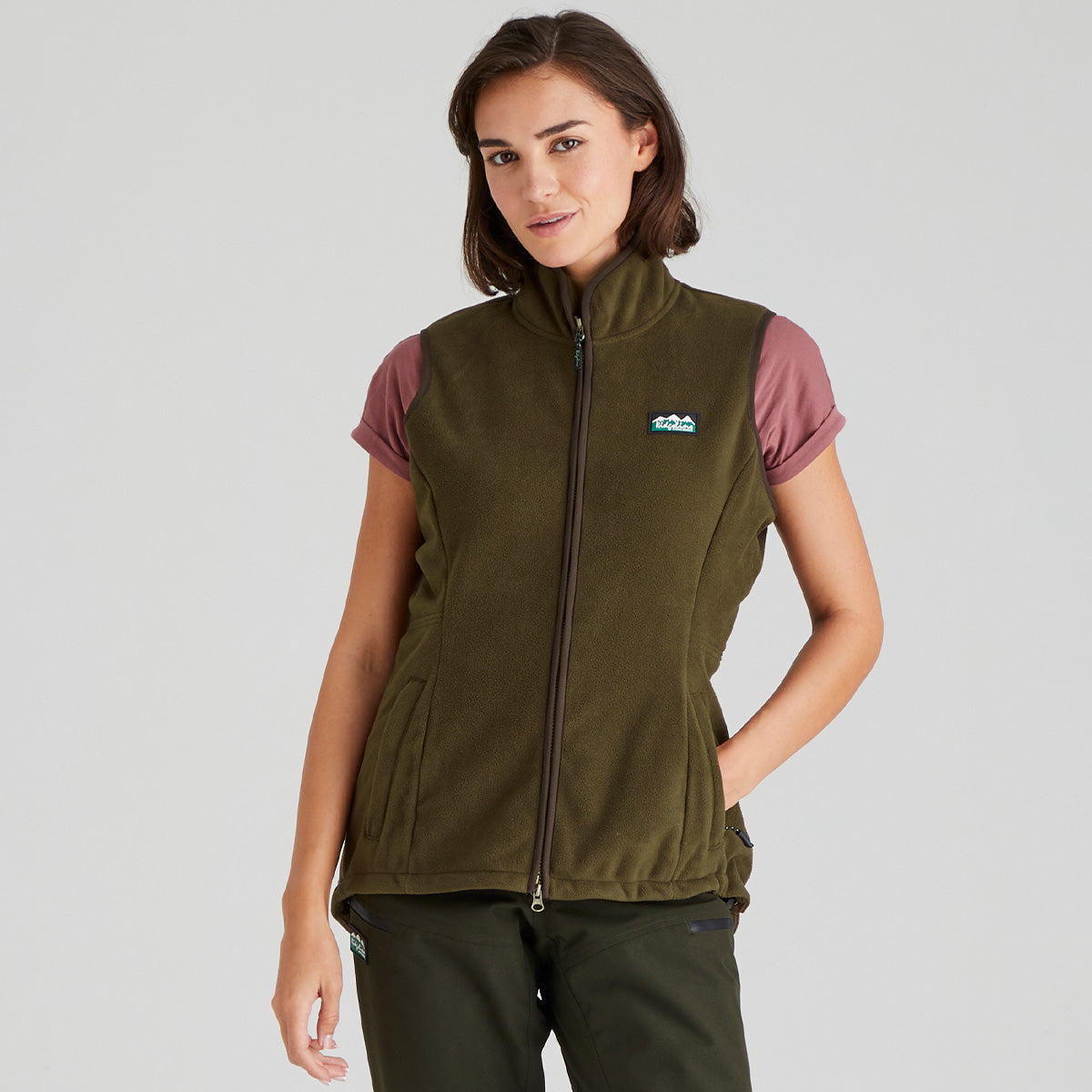 Ridgeline Womens Kodiak Gilet #colour_moody-teak