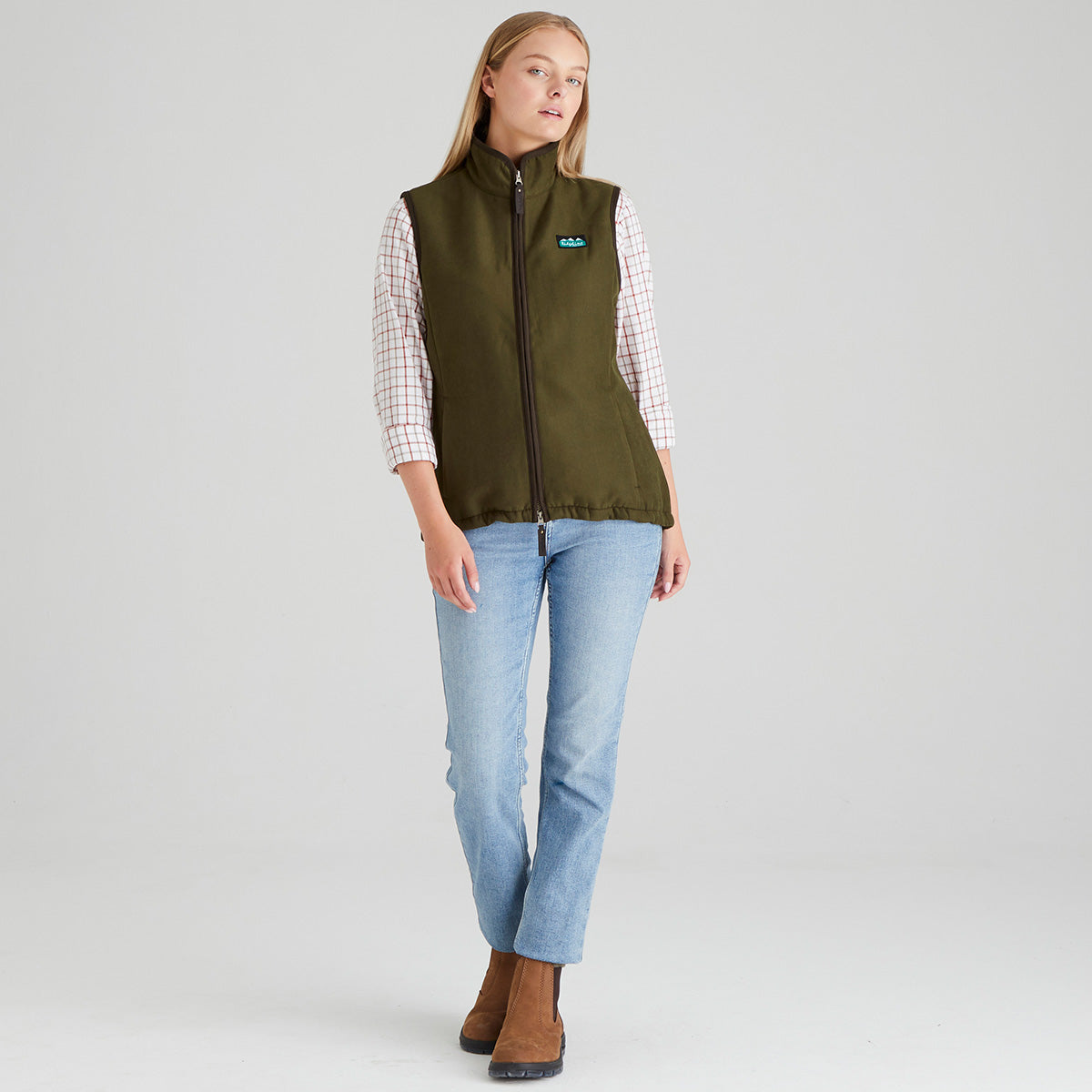 Ridgeline Womens Monarch Gilet #colour_moody-teak