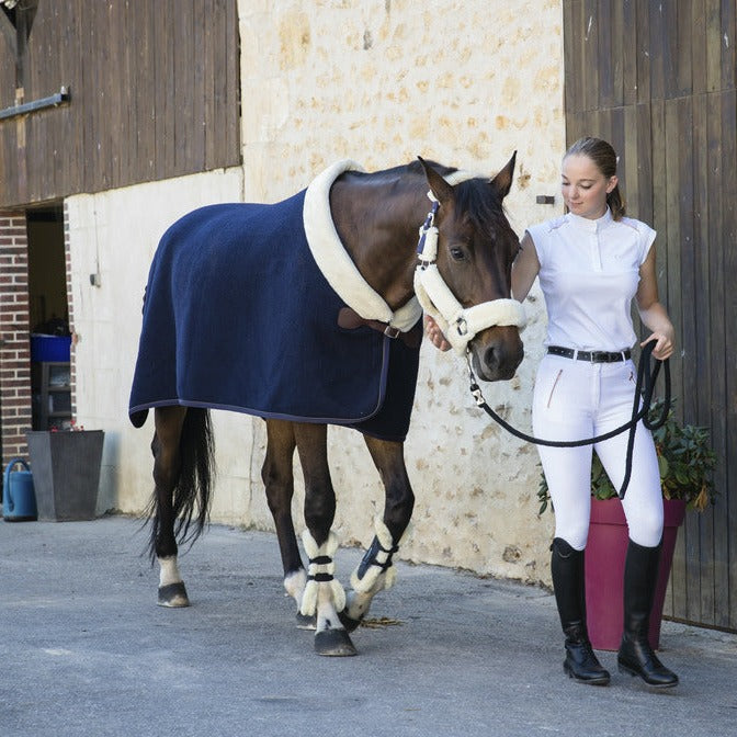 Equitheme Teddy Wool Rug #colour_navy