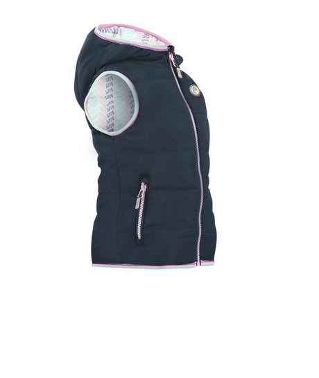 Equitheme Mady Children's Reversible Jacket #colour_navy