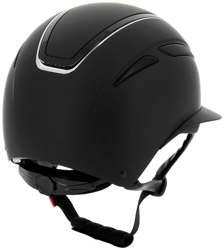 Equitheme Agris Wide Visor Helmet #colour_black