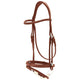 Stubben 2700 Pro-Jump Combined Noseband Snaffle Bridle #colour_redwood-redwood