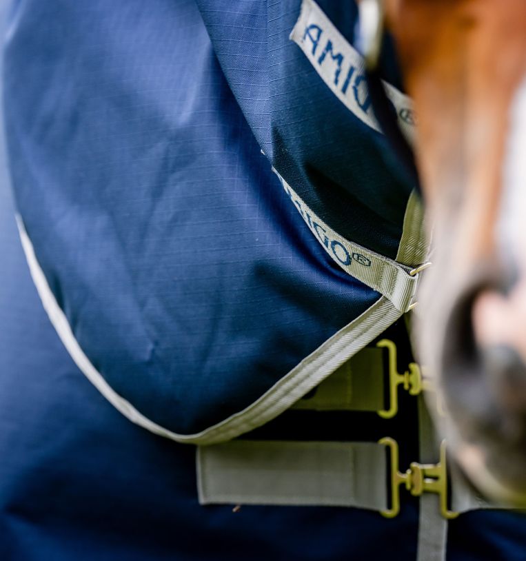 Horseware Ireland Amigo Ripstop 900D 100g Walker Rug #colour_navy-titanium grey
