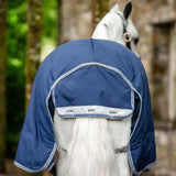 Horseware Ireland Rhino Plus Pony 100g Turnout Rug #colour_navy-titanium grey-classic blue