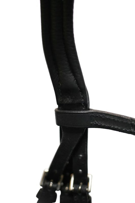 Stubben 2700 Pro-Jump Combined Noseband Snaffle Bridle #colour_black-black