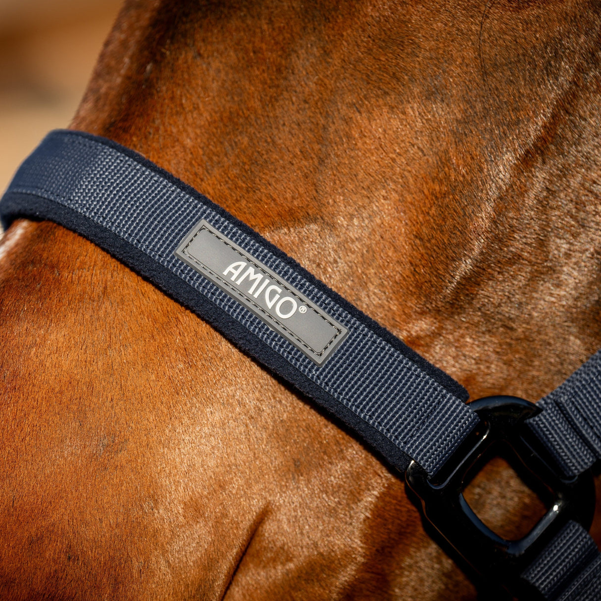 Horseware Ireland Amigo Headcollar & Leadrope Set #colour_navy